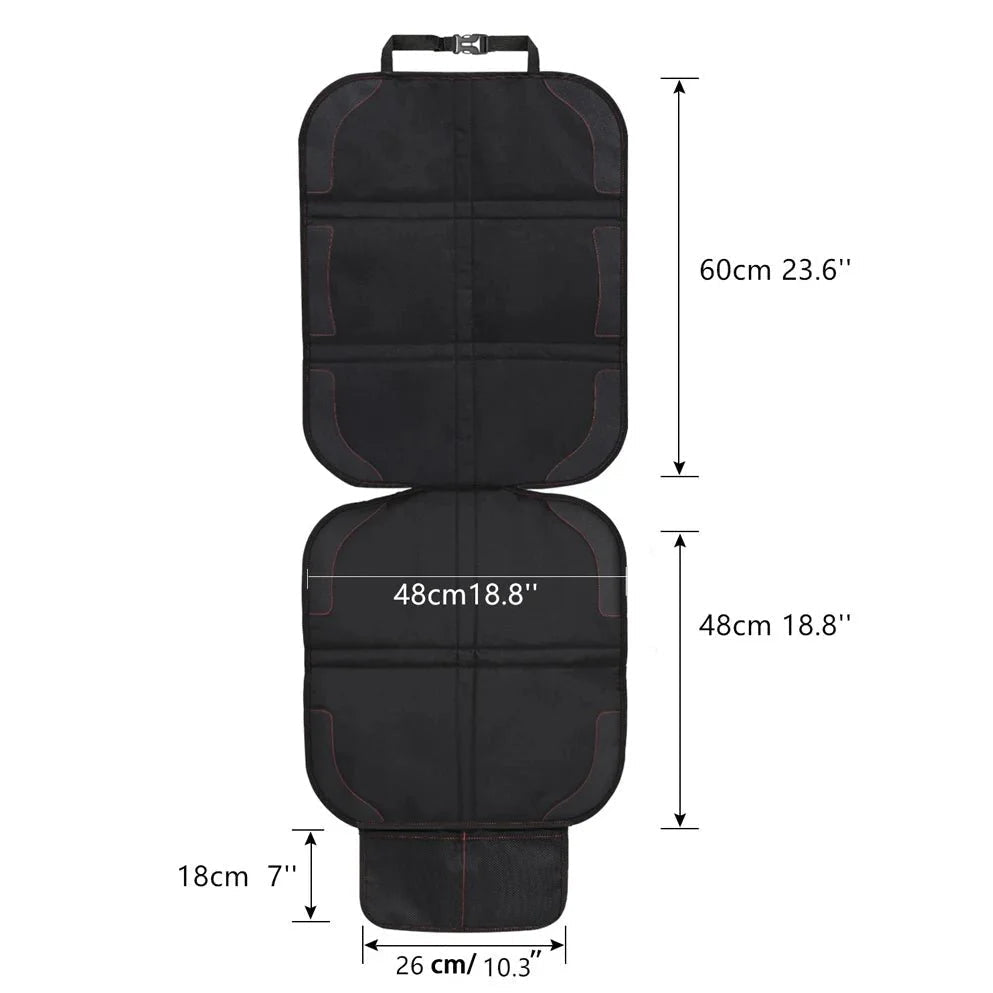 Caro Universal Car Seat Protector – Thick Padding with Storage Pockets 7