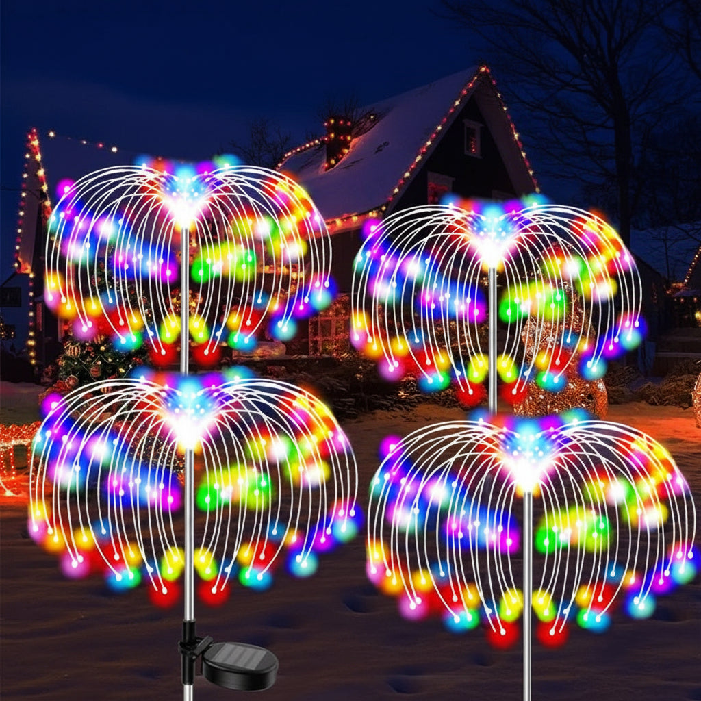 Celestia Outdoor Solar Garden Lights – Waterproof LED Firework Design 1
