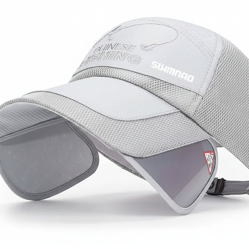 Falcon Men's Outdoor Fishing Hat – Breathable Mesh for UV Protection 0