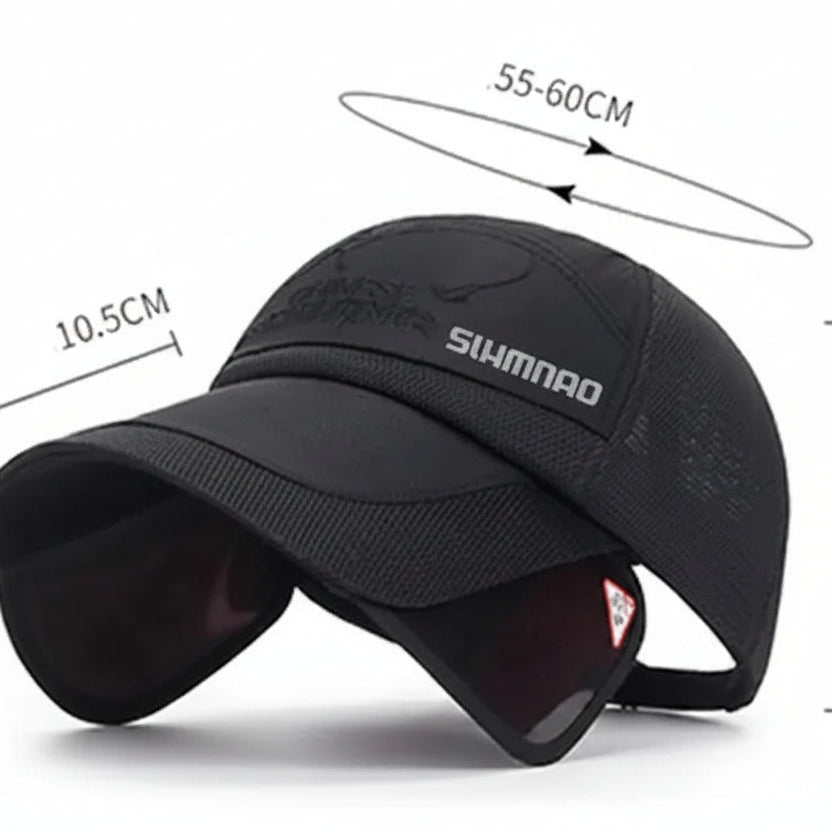 Falcon Men's Outdoor Fishing Hat – Breathable Mesh for UV Protection 1