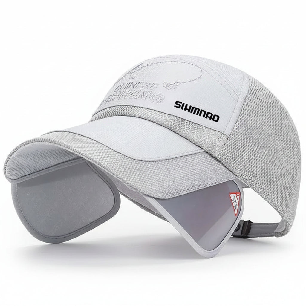 Falcon Men's Outdoor Fishing Hat – Breathable Mesh for UV Protection 16