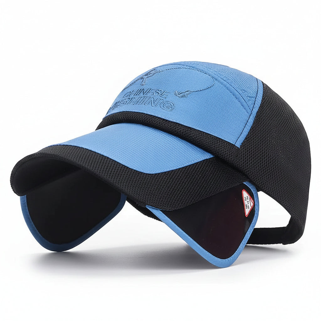 Falcon Men's Outdoor Fishing Hat – Breathable Mesh for UV Protection 17