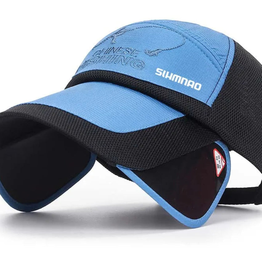 Falcon Men's Outdoor Fishing Hat – Breathable Mesh for UV Protection 25