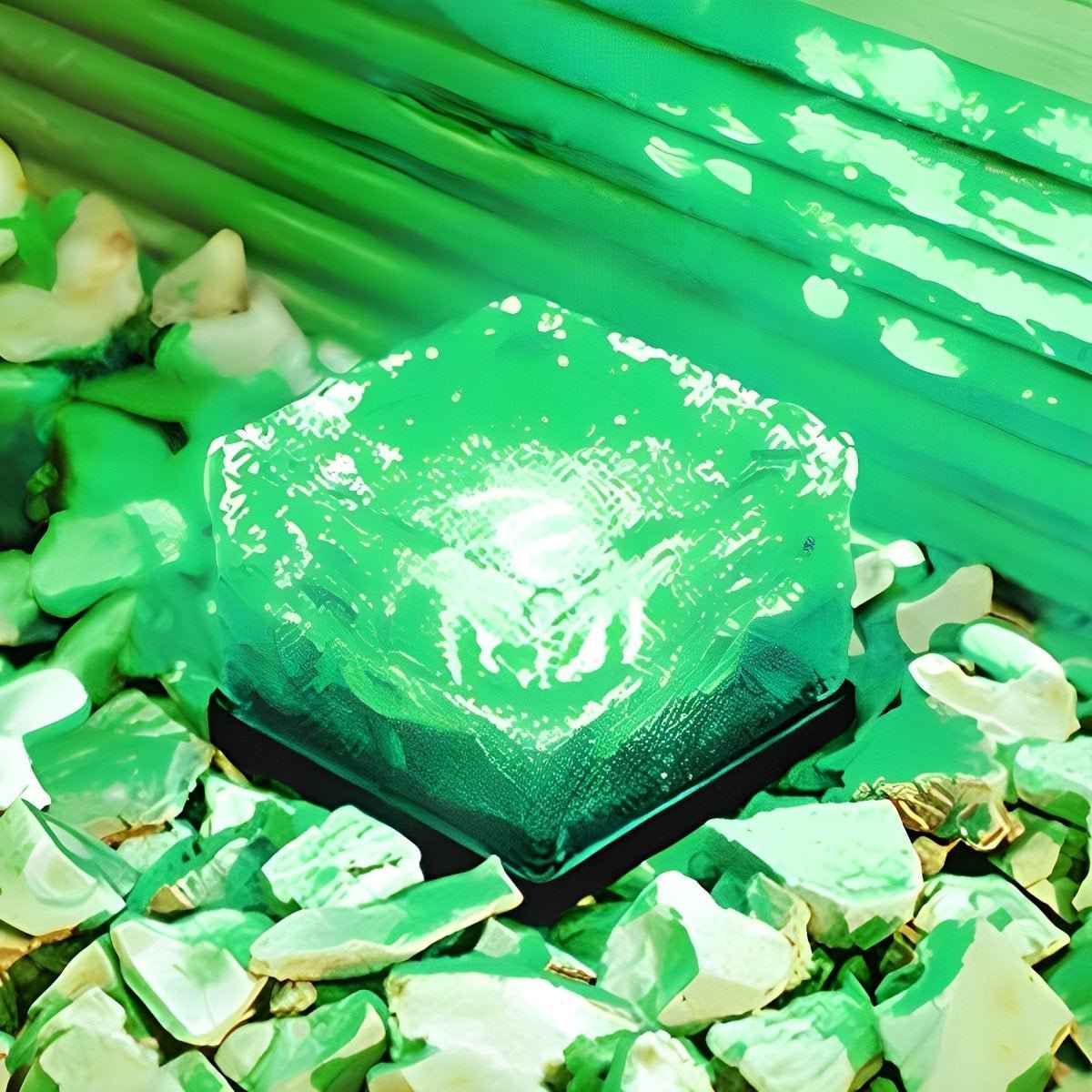 Frostiva Outdoor Solar Garden Lights – Unique Ice Cube Design for Pathway Illumination 6