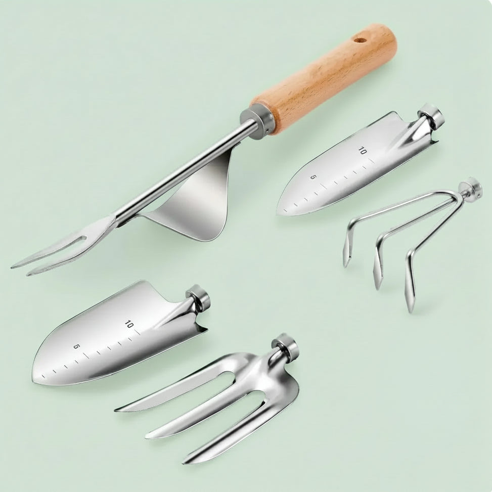 GrovePro Gardening Tools Set – Durable Stainless Steel with Ergonomic Handles for Efficient Garden Care 5