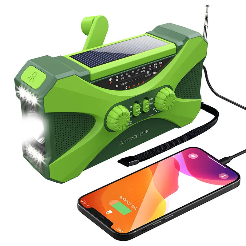 Havren Hand Crank Radio – Multi-Power Emergency Device with NOAA Alerts 0