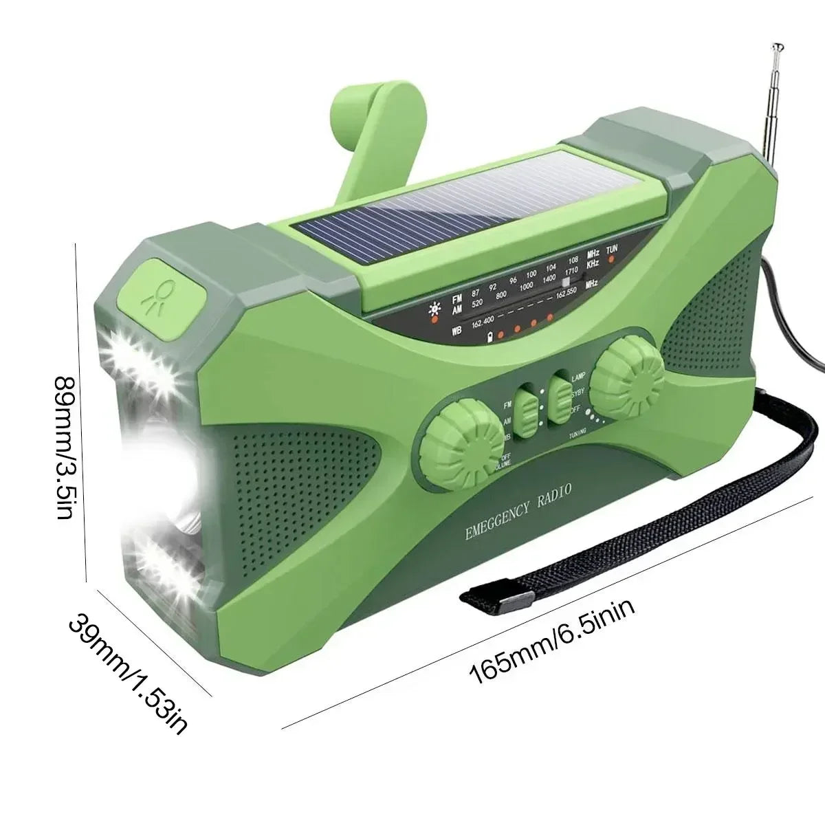 Havren Hand Crank Radio – Multi-Power Emergency Device with NOAA Alerts 6