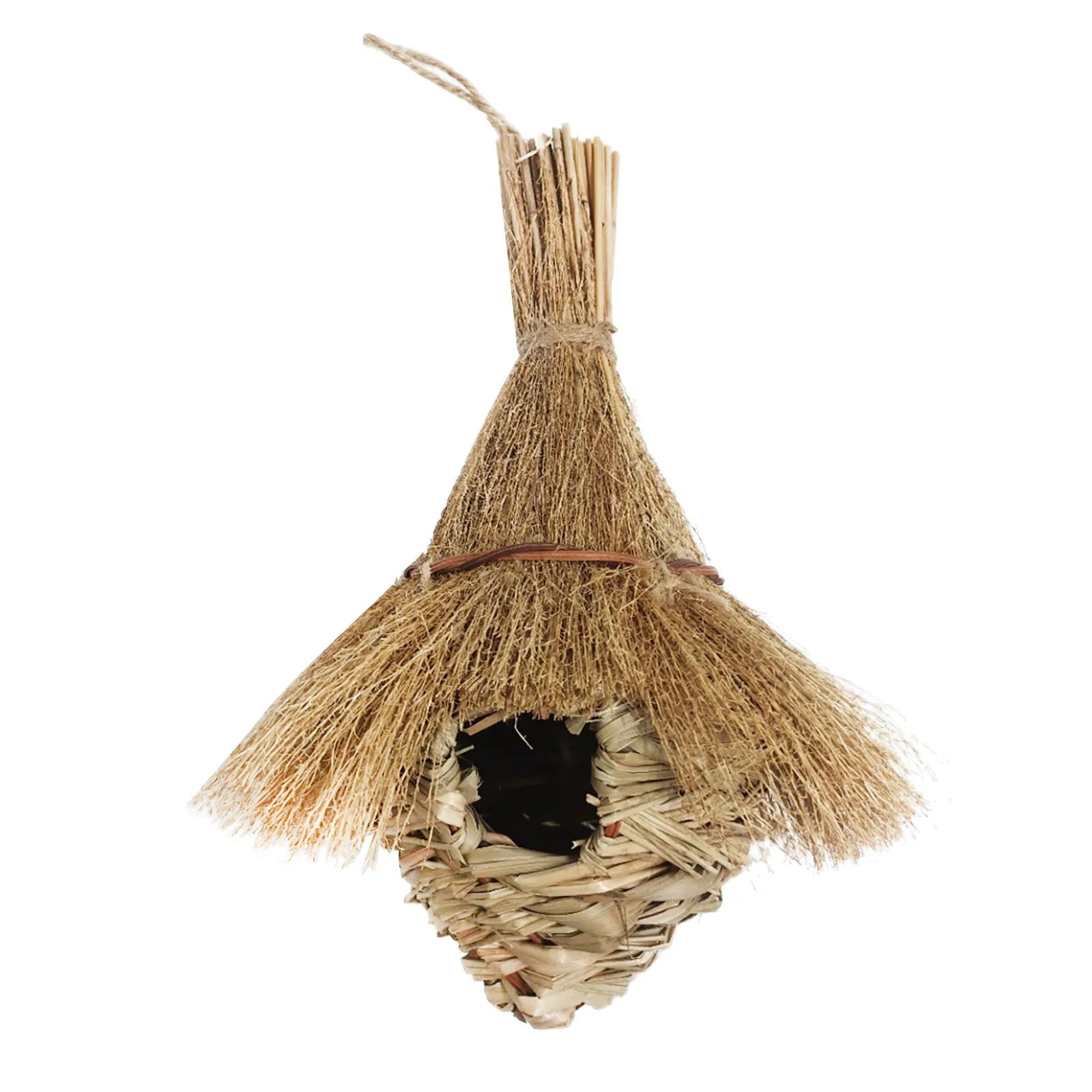 Pavo Outdoor Bird Nesting Box – Hand-Woven Natural Shelter for Small Birds 7