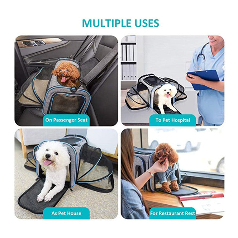 Proway Cat Carrier – Expandable Breathable Design for Comfortable Travel 3