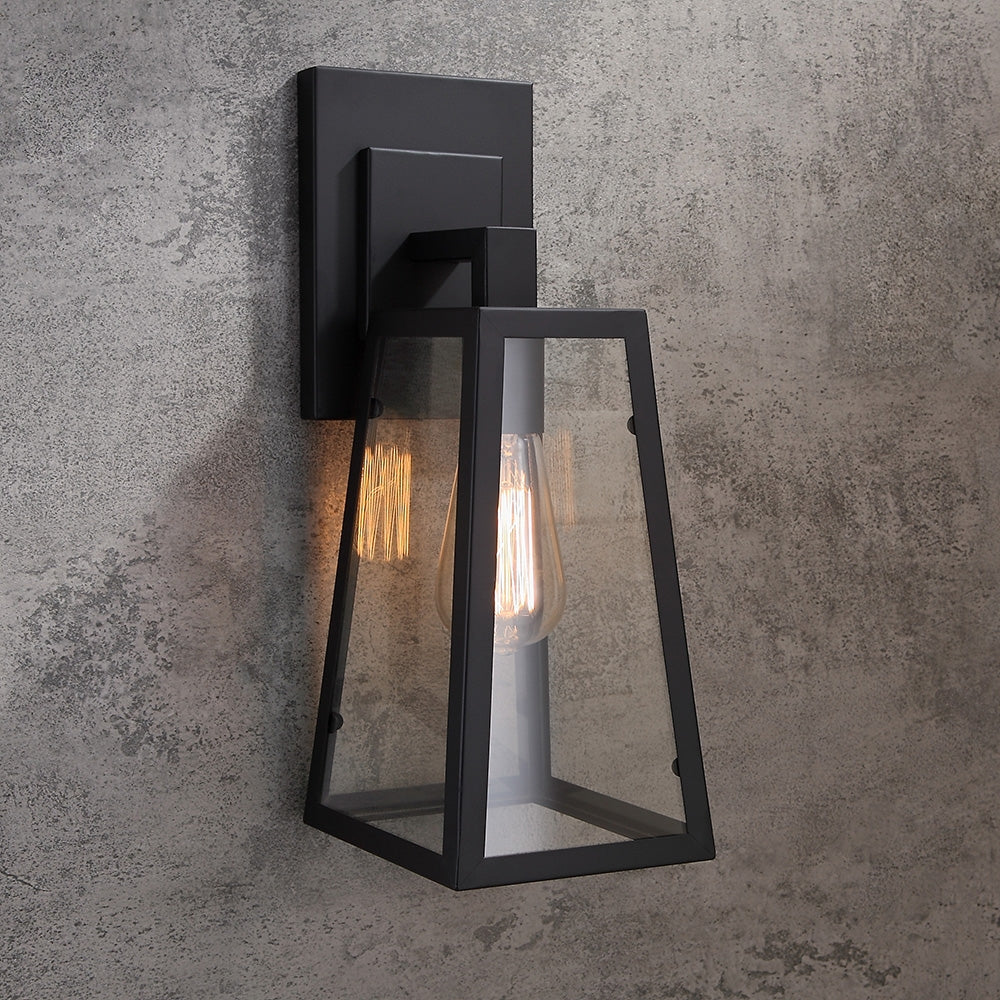 Ravion Outdoor Wall Lantern – Vintage Matte Black Design for Outdoor Lighting 3