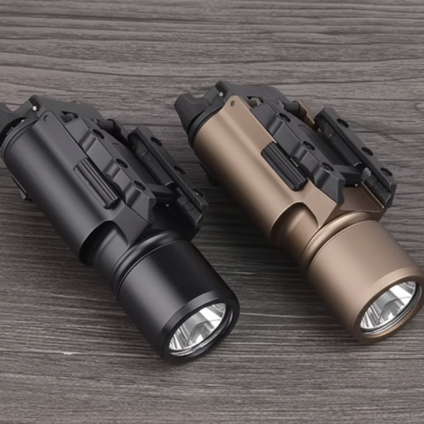 Rail-Mount LED Flashlight – 20mm Compatible Metal Housing