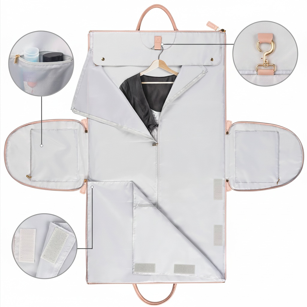 VoyaLux Garment Travel Bag – Waterproof Folding Duffle