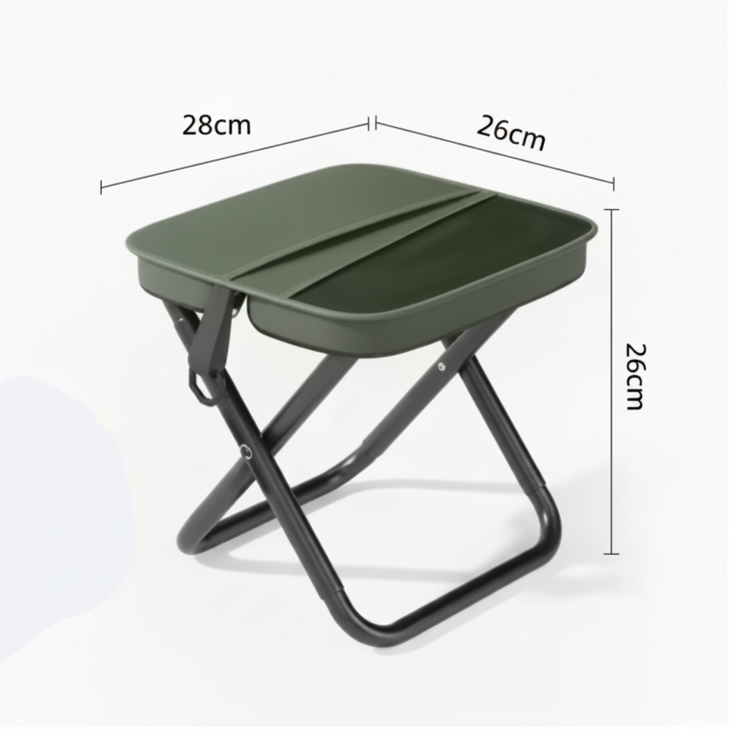 TrailNest Folding Camping Stool – Portable Outdoor Seat
