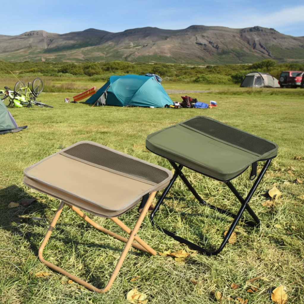 TrailNest Folding Camping Stool – Portable Outdoor Seat