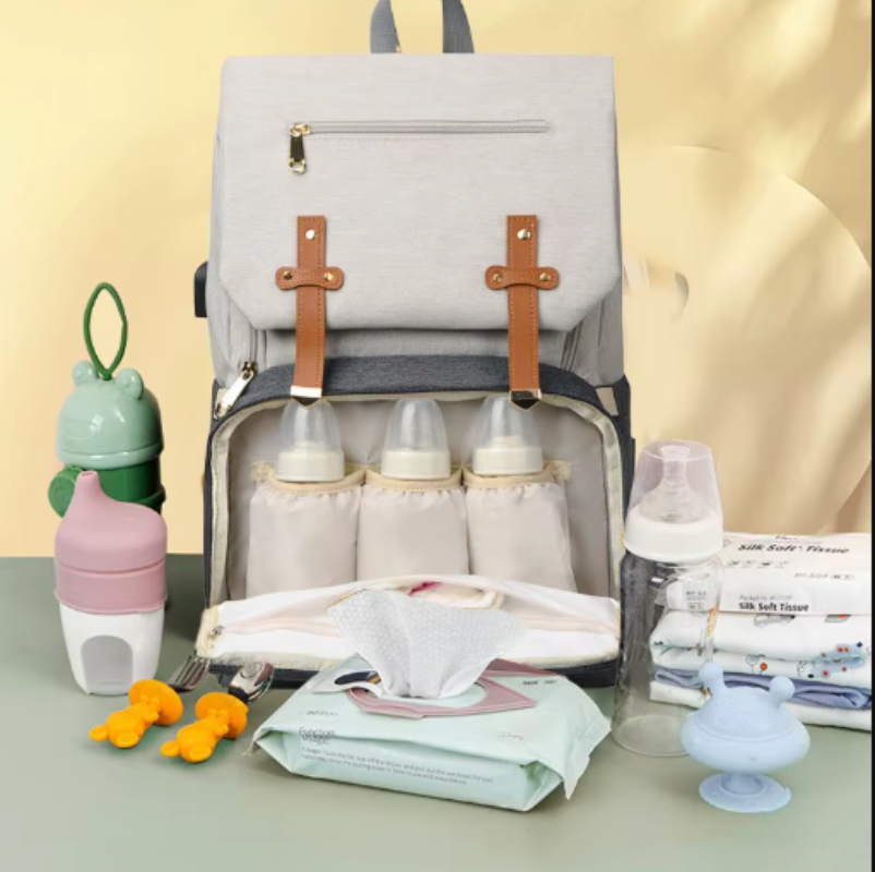 Nestora Baby Diaper Backpack with Waterproof Organised Storage