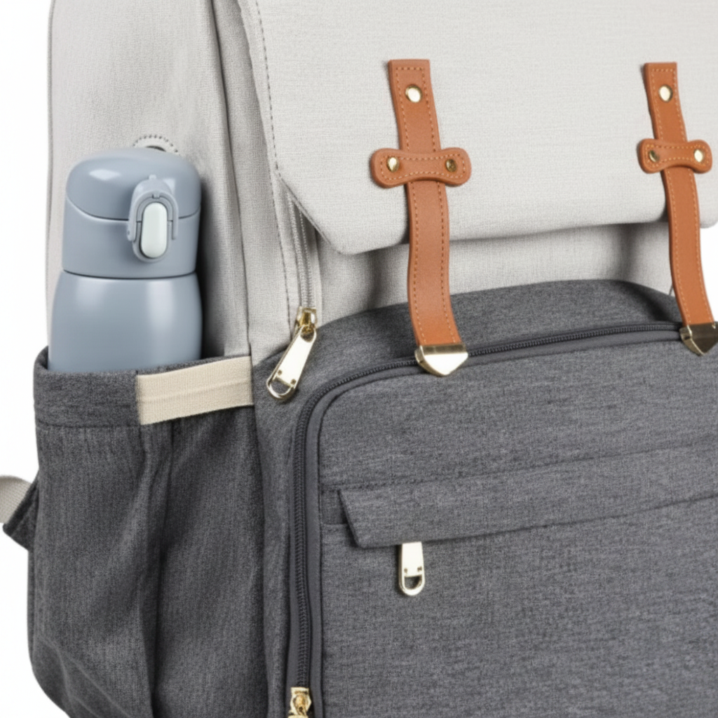 Nestora Baby Diaper Backpack with Waterproof Organised Storage