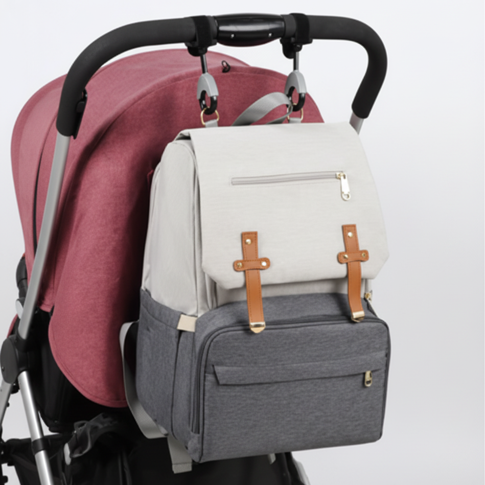 Nestora Baby Diaper Backpack with Waterproof Organised Storage