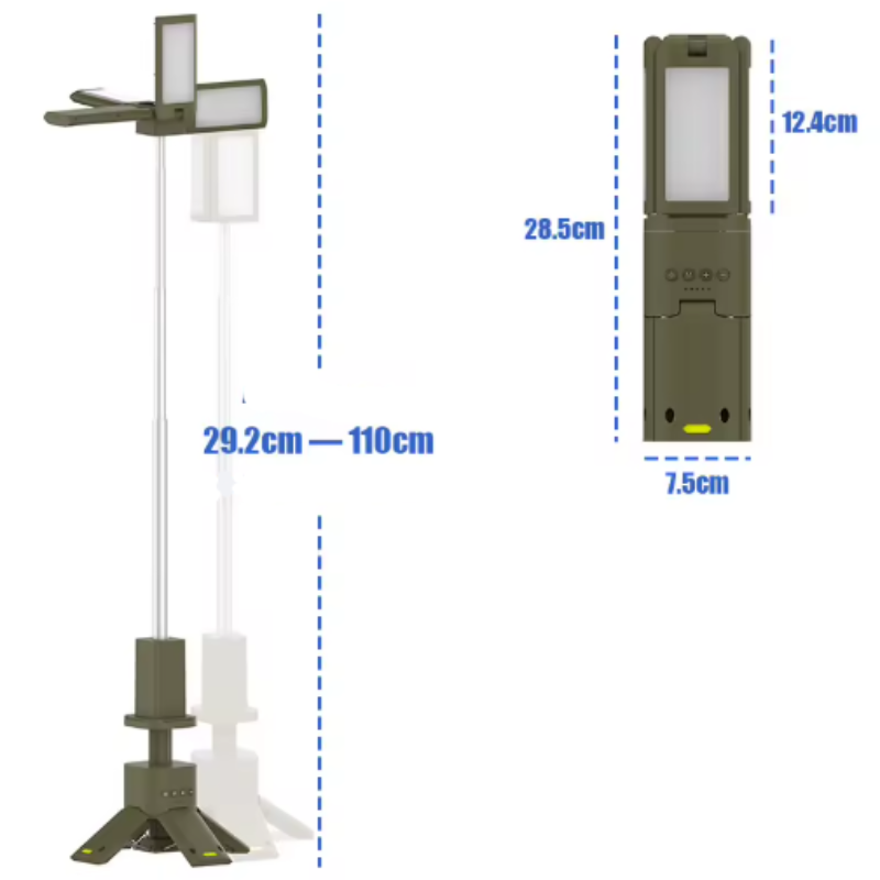 Campora Outdoor Camping Lantern with Bluetooth Speaker and Foldable Design