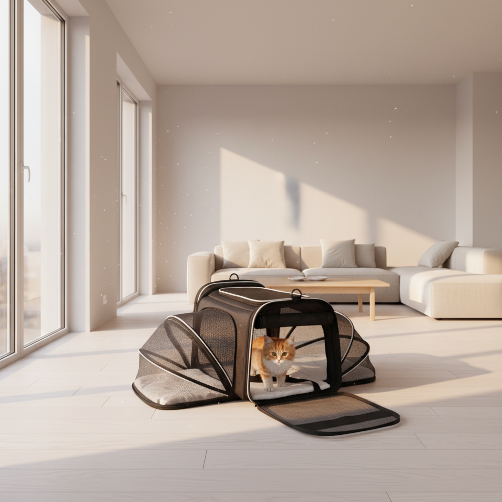 Petvora Expandable Pet Carrier for Comfortable Travel Adventures