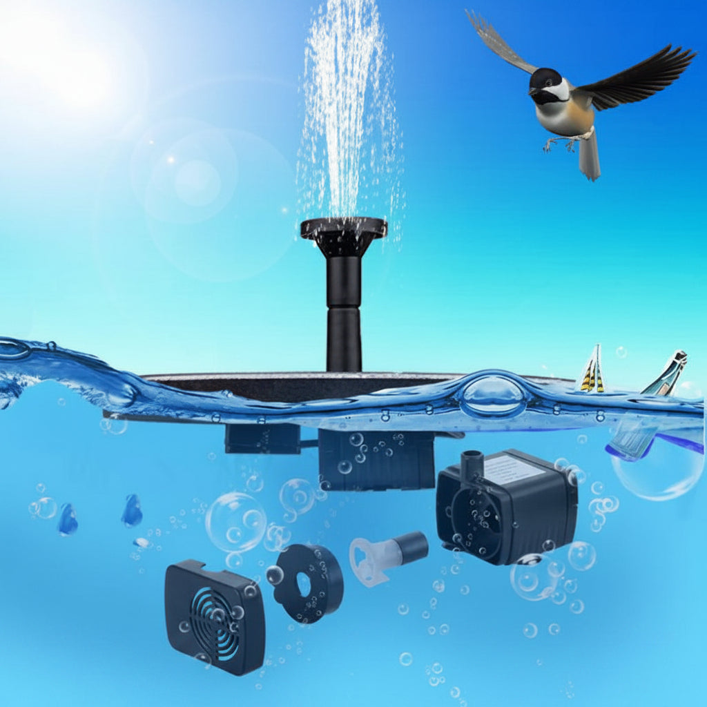 Solara Eco-Friendly Solar Fountain Pump – Floating Water Feature for Tranquil Gardens 2