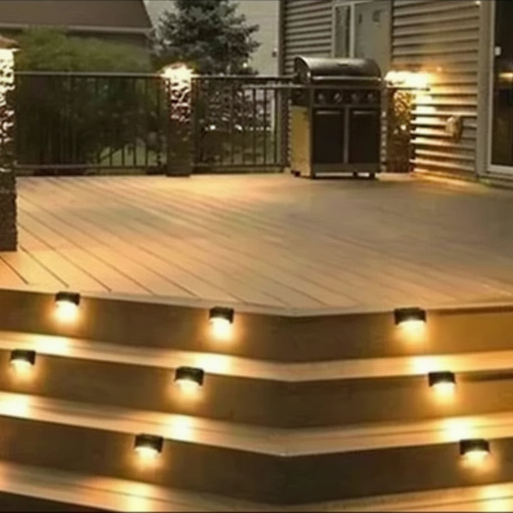 Solara Outdoor Solar Deck Lights – Waterproof Step Lamps for Safe Garden Illumination 4
