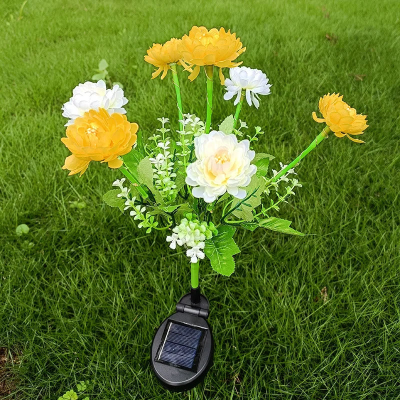 Solara Outdoor Solar Garden Lights – Decorative Flower Design for Patio Ambiance 0