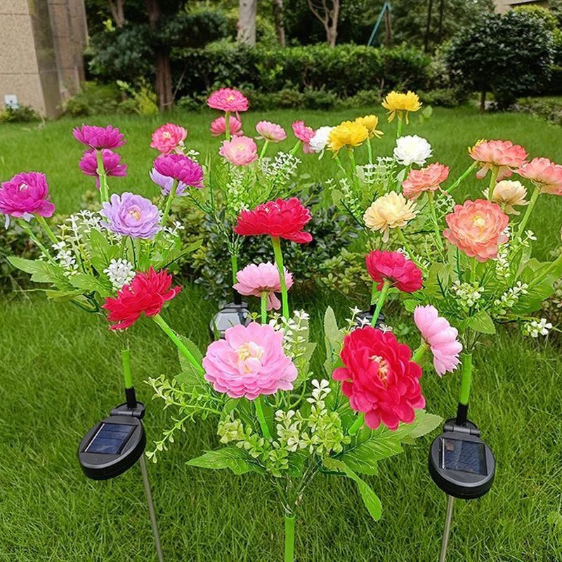 Solara Outdoor Solar Garden Lights – Decorative Flower Design for Patio Ambiance 2