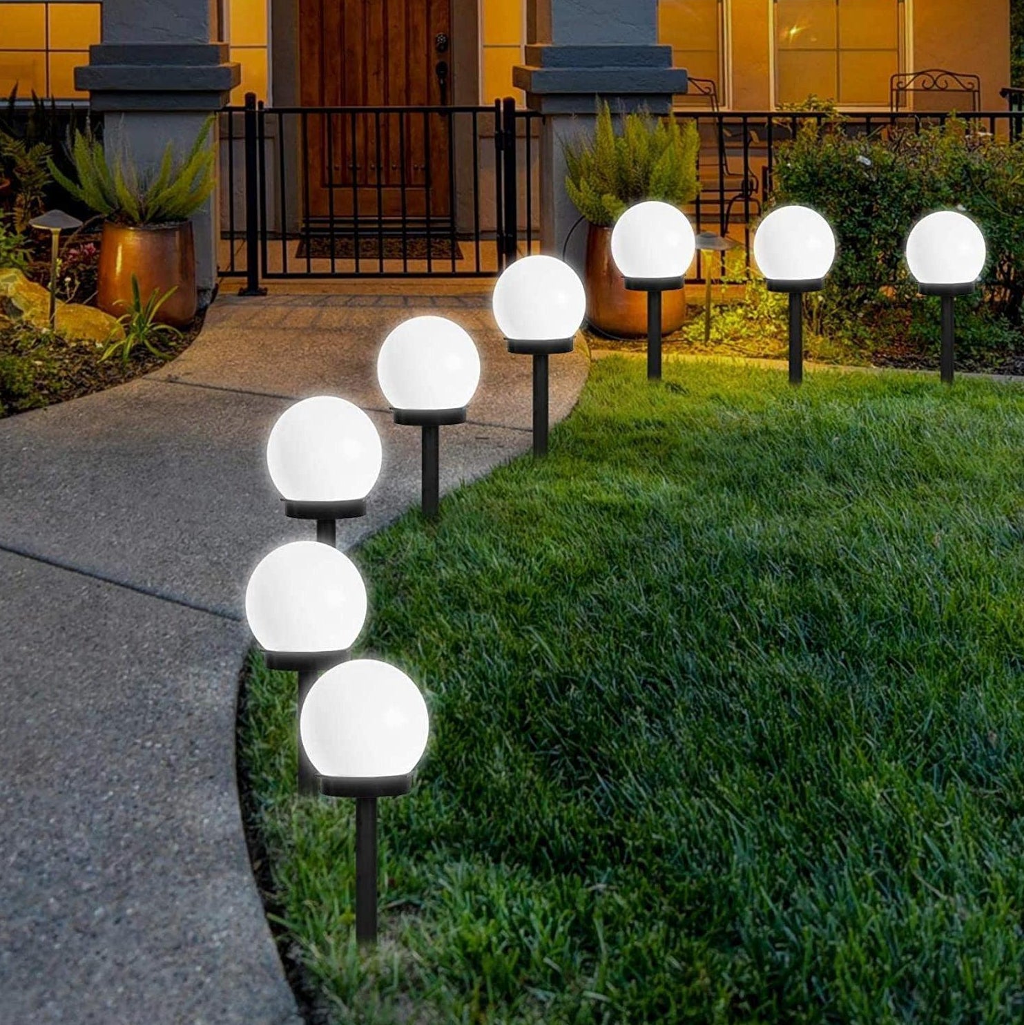 Solara Outdoor Solar Garden Lights – Waterproof LED Globe Illumination 0