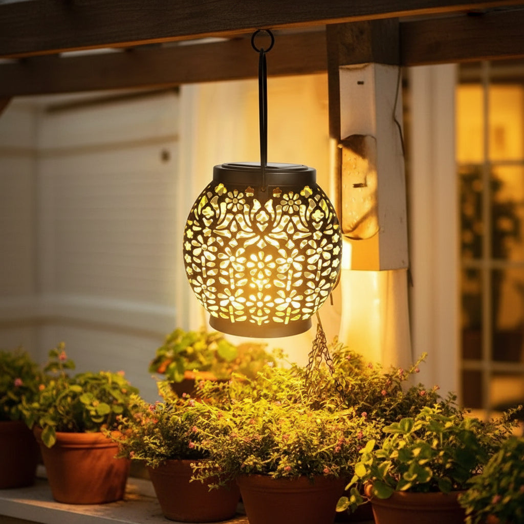Solaris Outdoor Solar Lanterns – IP65 Waterproof Design for Cozy Garden Ambiance 4