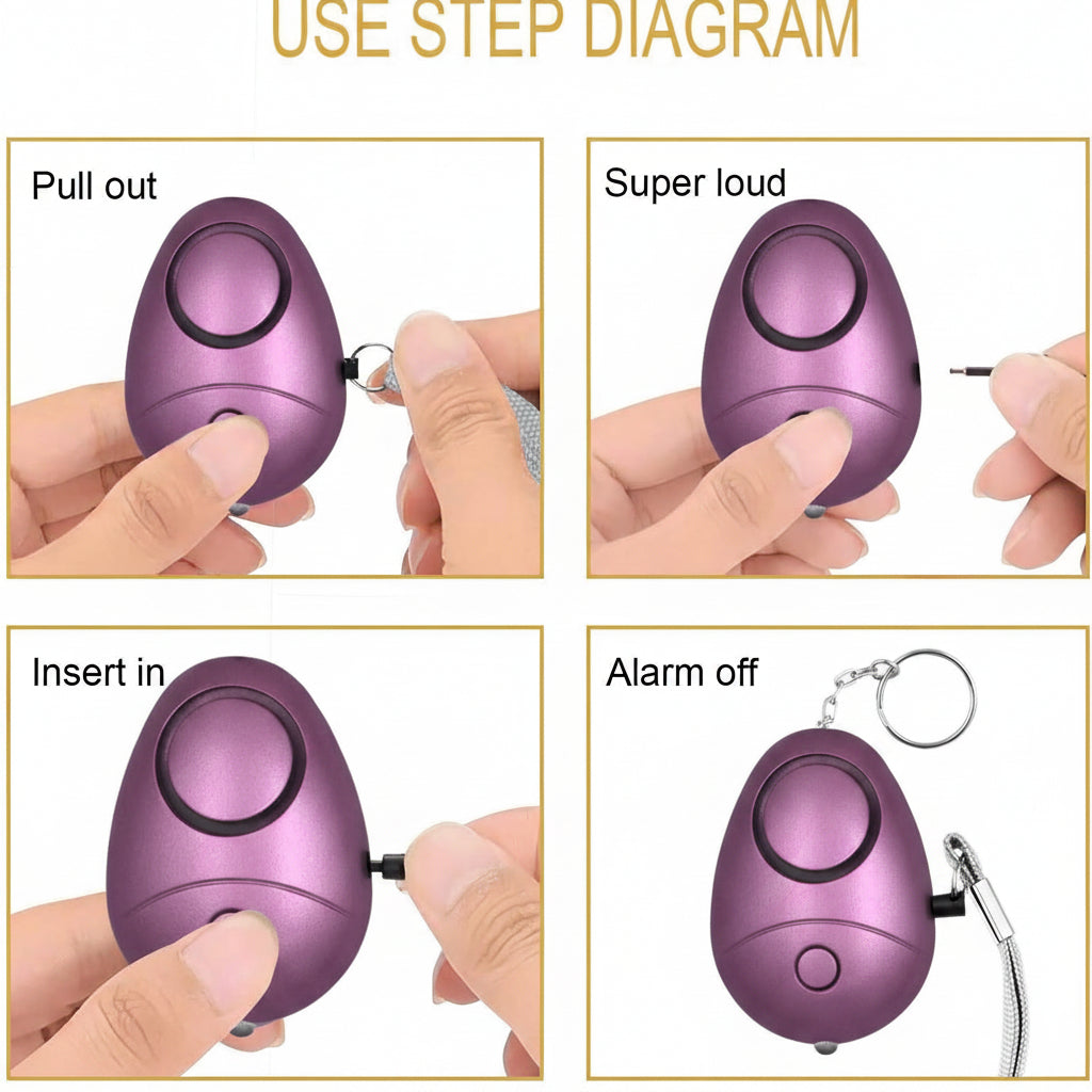 SonicGuard Personal Safety Alarm Device – 140dB Loud Siren for Emergency Protection 4