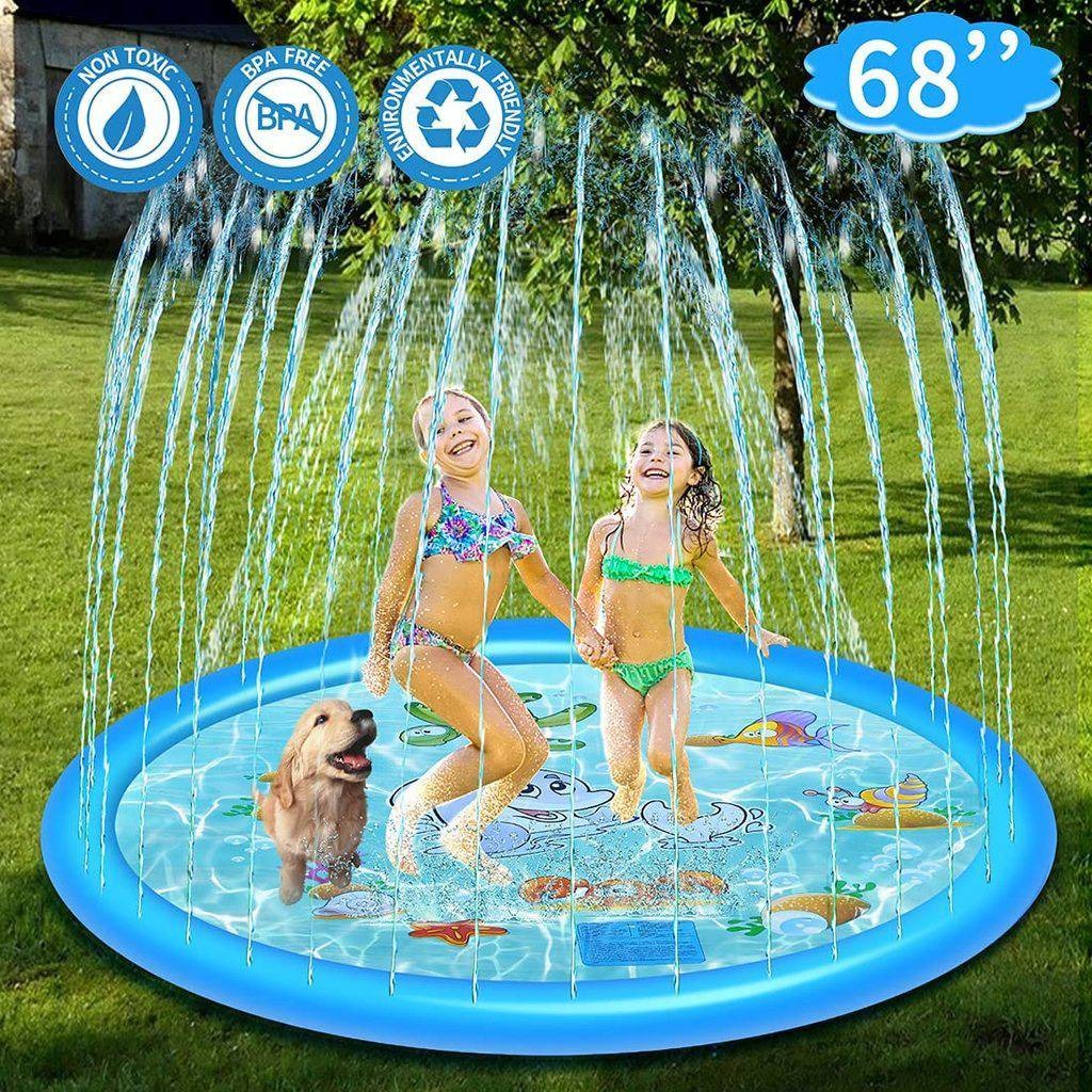 Spero Kids' Outdoor Splash Pad – Adjustable Sprinkler for Safe Water Play 3