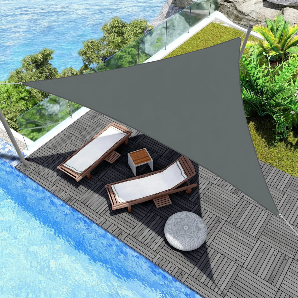 Talon Triangle Shade Sail – Waterproof UV Protection for Patios and Gardens 1