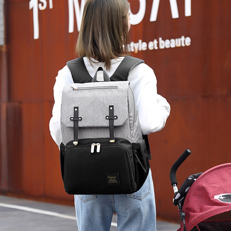 Zenith Baby Diaper Bag Backpack – Spacious Waterproof Organizer with Insulated Pockets 0