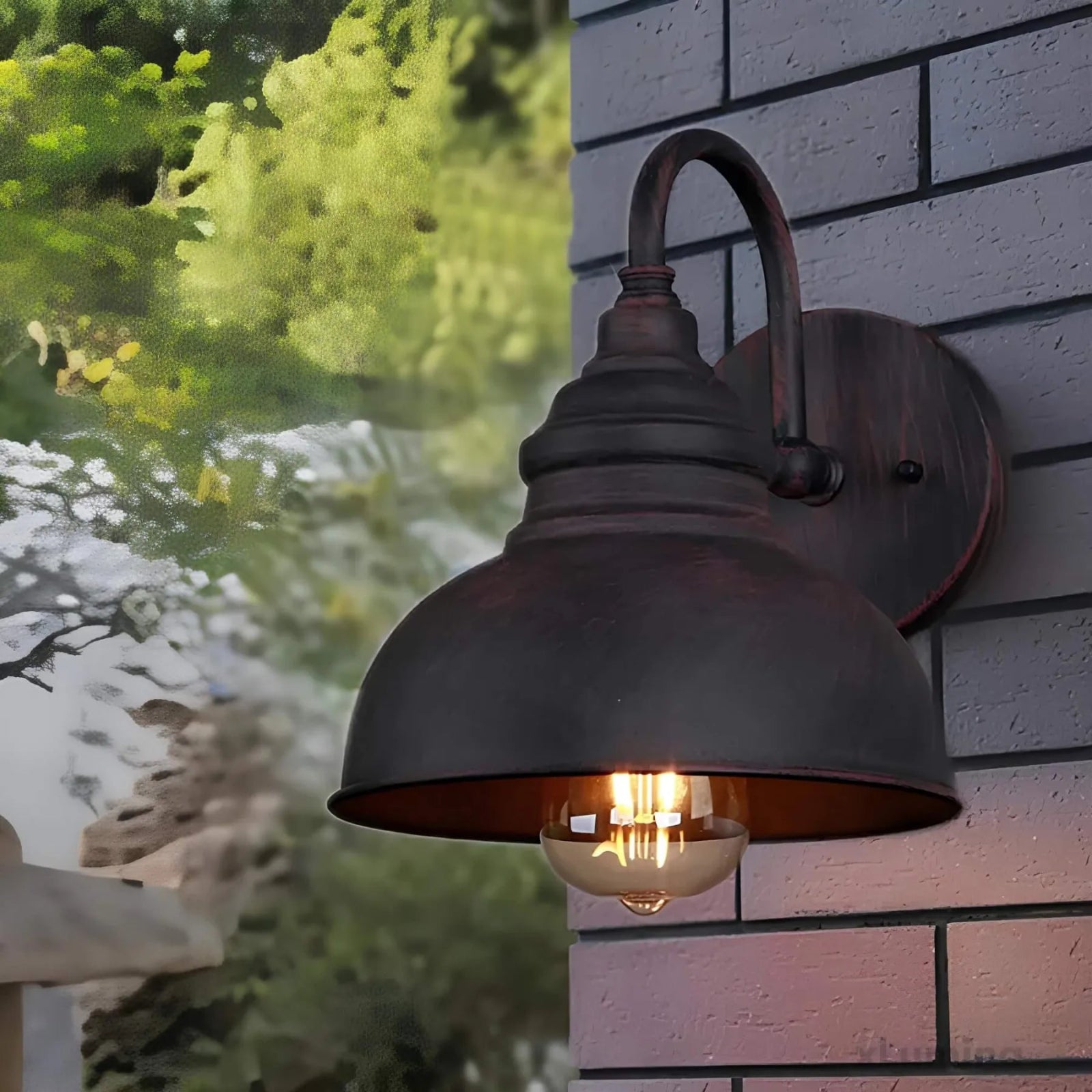 Alderwick Outdoor Wall Lantern – Timeless Industrial Design for Stylish Garden Illumination 1