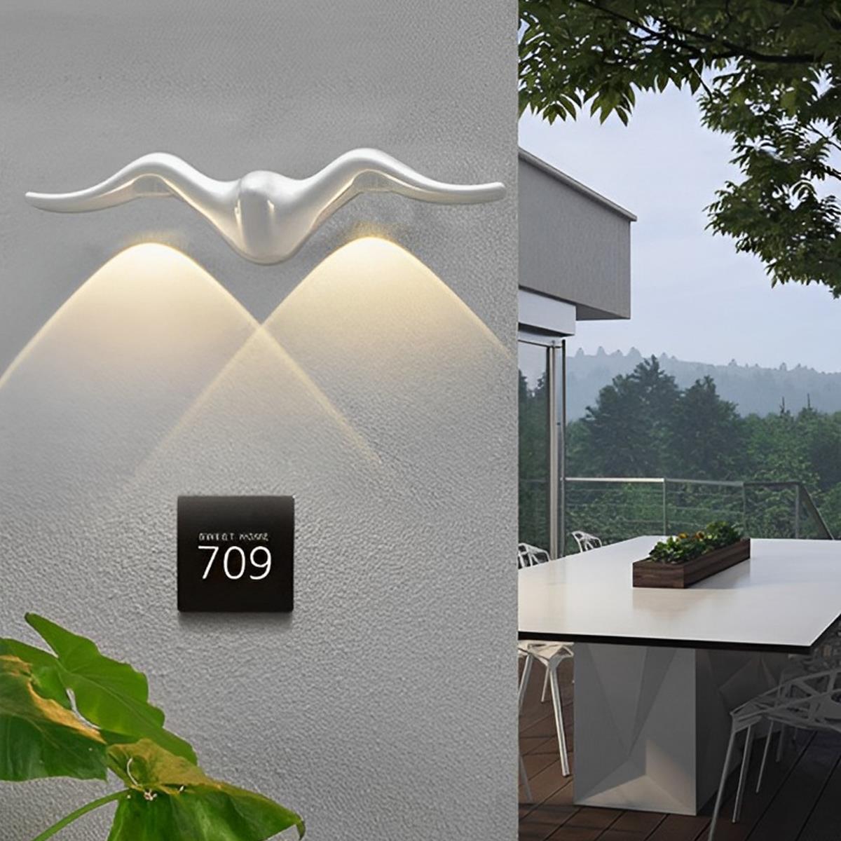 Auralith Outdoor Wall Lamp – Artistic Butterfly Design for Garden Illumination 5