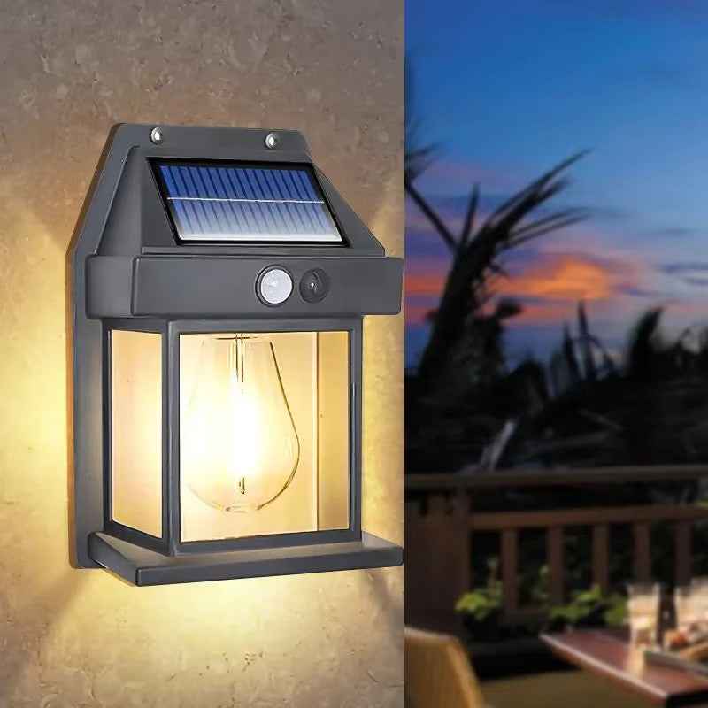 Aurevia Outdoor Solar Wall Light – Motion Sensor, Eco-Friendly Security Illumination 1