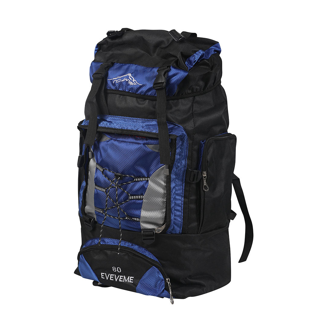 Boreas Men's 80L Waterproof Travel Backpack – Multi-Compartment Design for Organized Outdoor Adventures 0