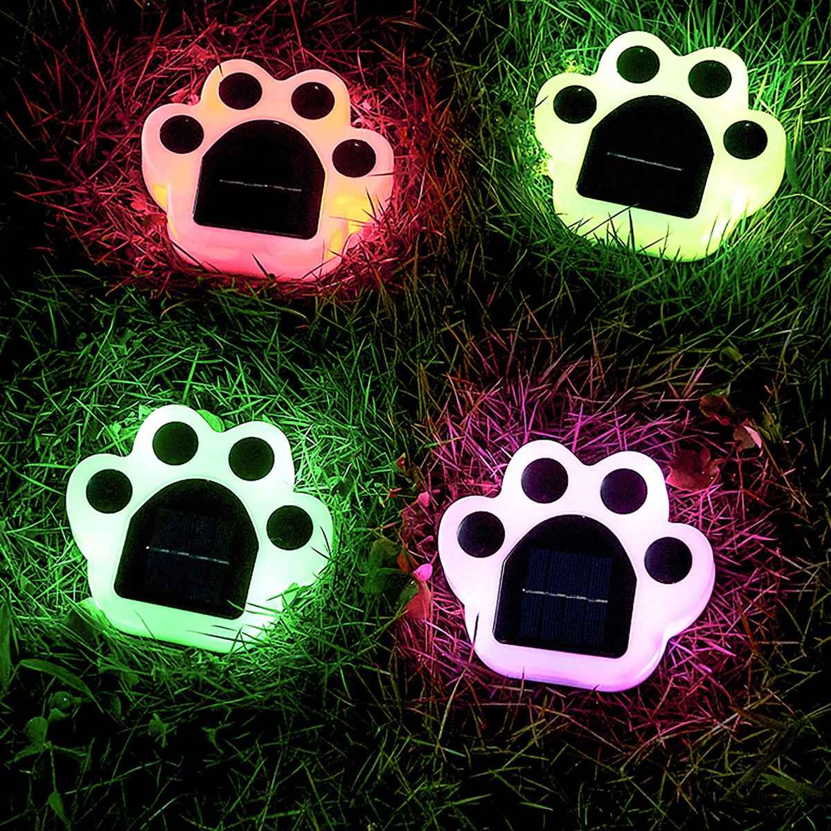BreezePaw Outdoor Solar Garden Lights – Charming Footprint Decor for Pathways 3