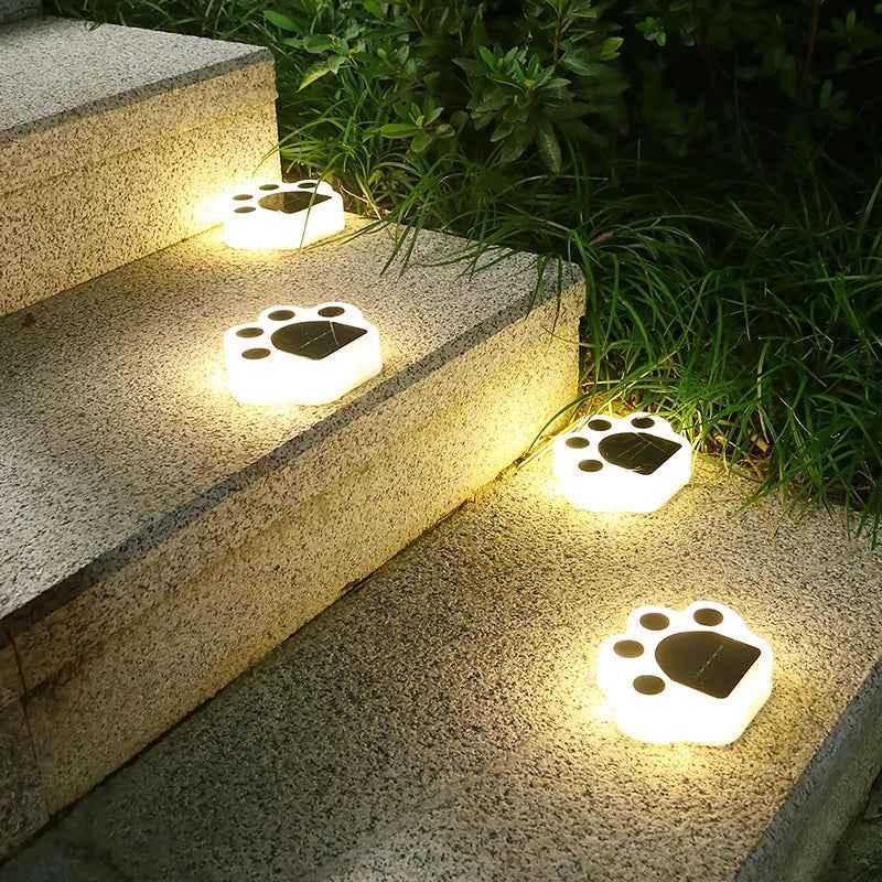 BreezePaw Outdoor Solar Garden Lights – Charming Footprint Decor for Pathways 5