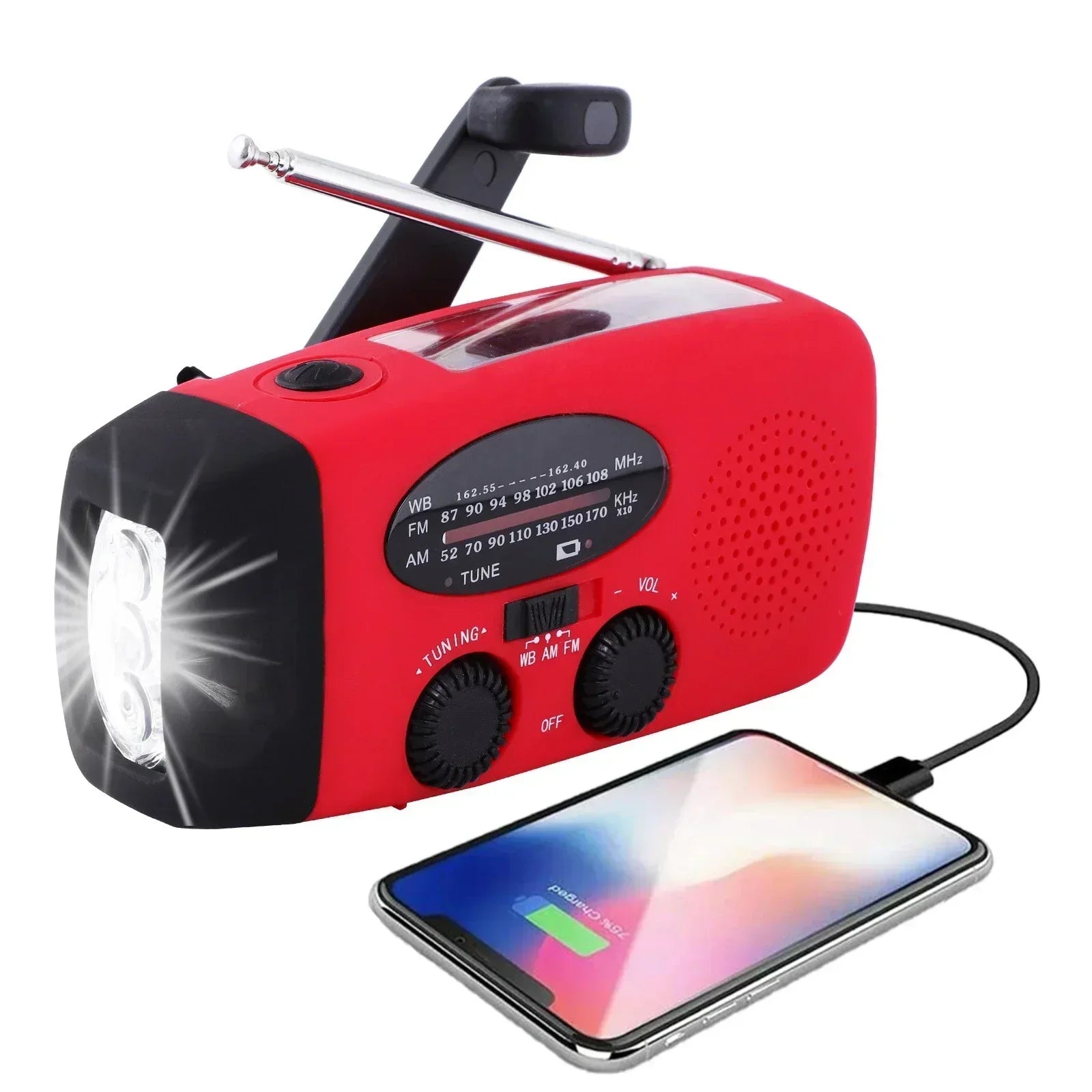 Eclipse Hand Held Crank Radio – 3-in-1 Emergency Device with Flashlight and Power Bank 2