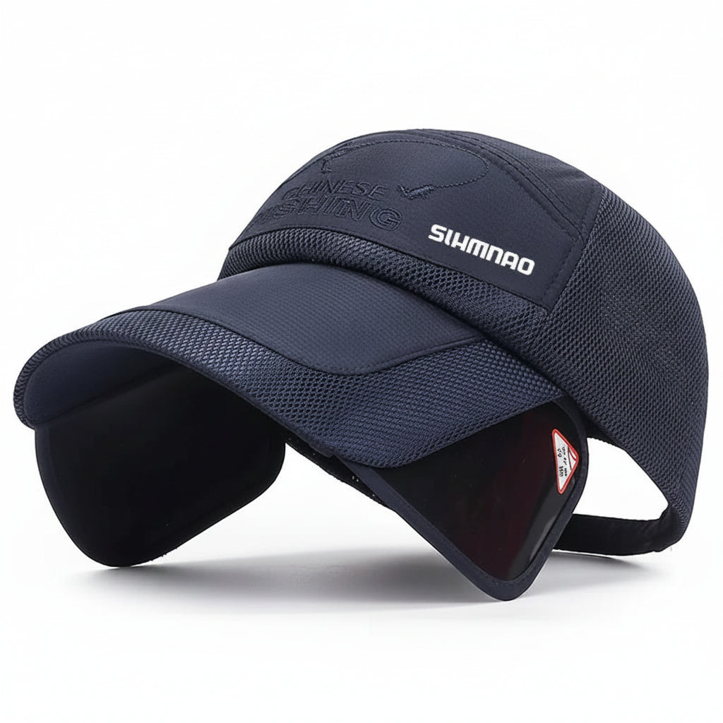 Falcon Men's Outdoor Fishing Hat – Breathable Mesh for UV Protection 13