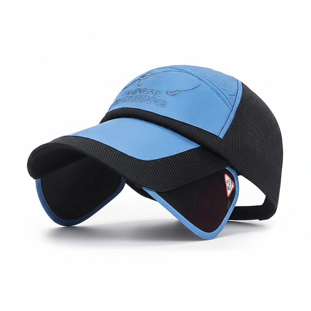 Falcon Men's Outdoor Fishing Hat – Breathable Mesh for UV Protection 2