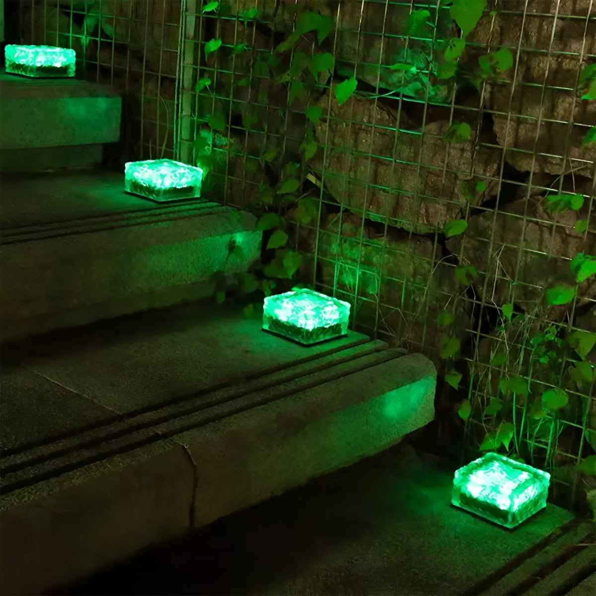 Frostiva Outdoor Solar Garden Lights – Unique Ice Cube Design for Pathway Illumination 8