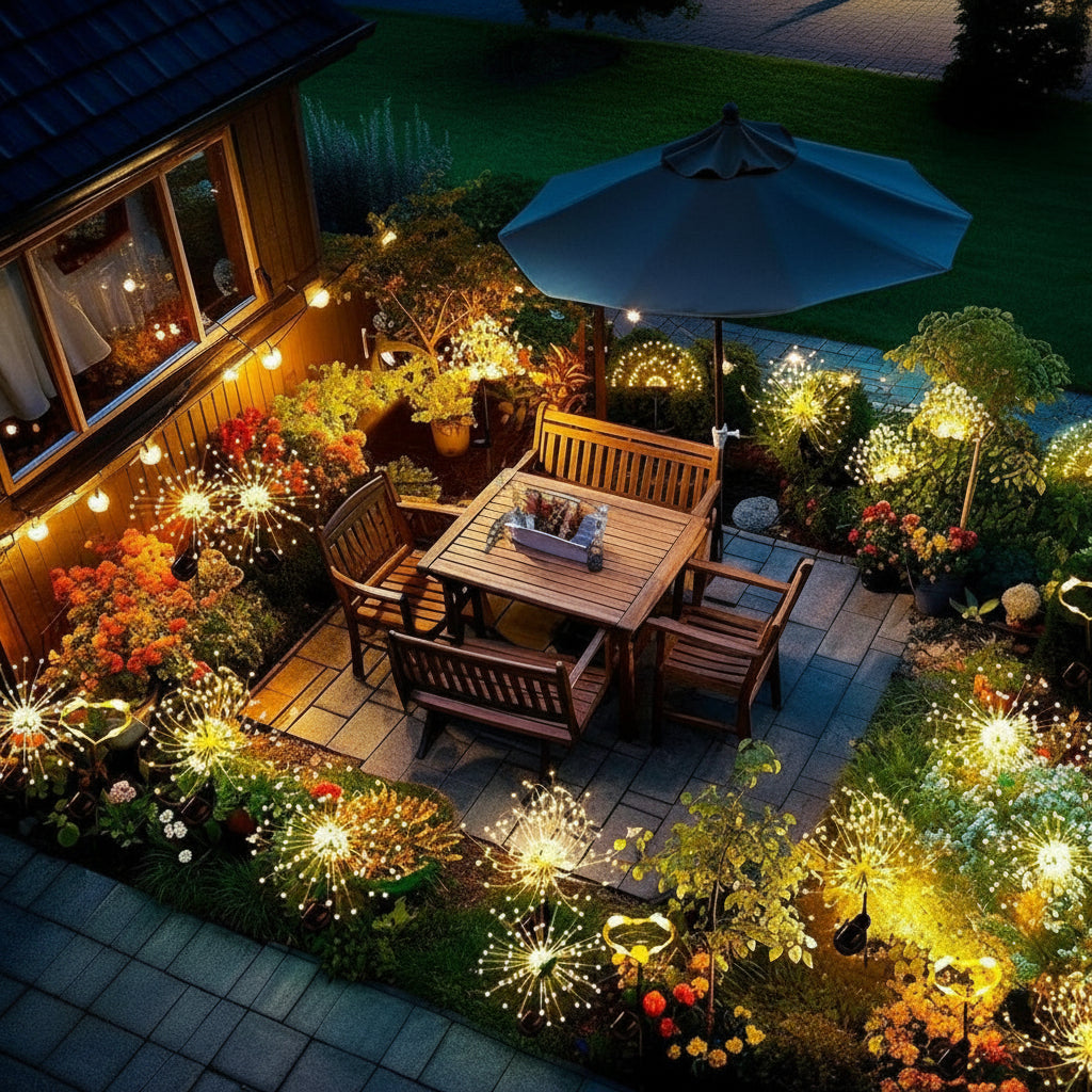Gleam Outdoor Solar Garden Lights – 120 LED Flexible Fairy Lights for Nighttime Ambiance 3