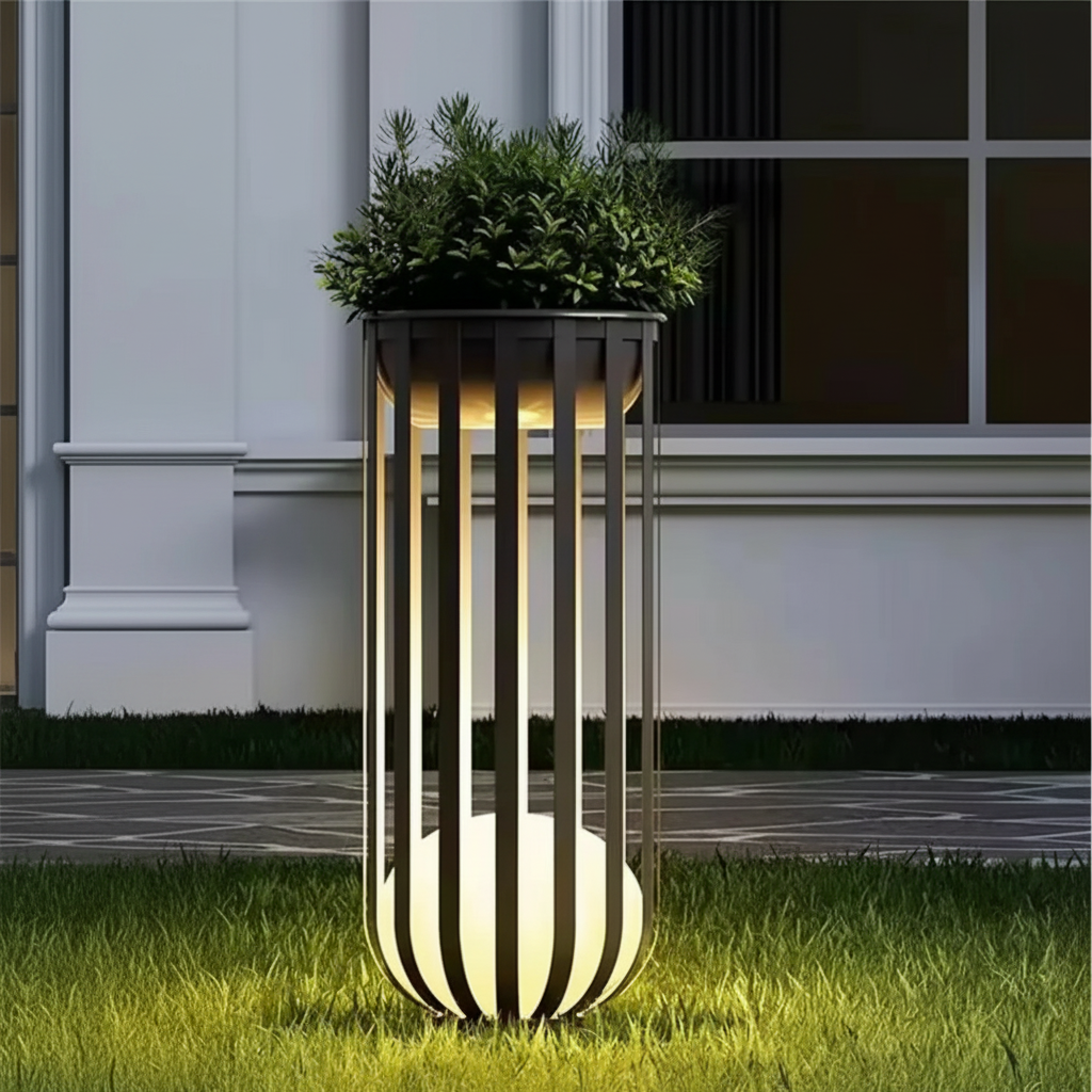 Glen Outdoor Floor Lamp – Waterproof LED Garden Lights for Elegant Ambiance 1