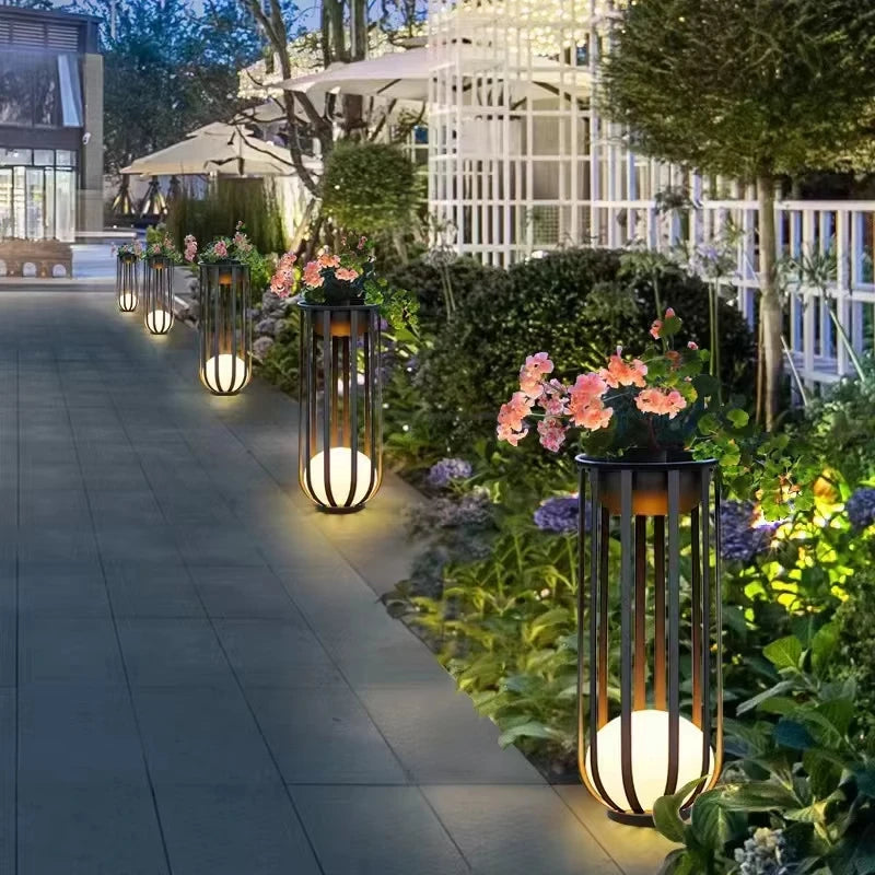Glen Outdoor Floor Lamp – Waterproof LED Garden Lights for Elegant Ambiance 2