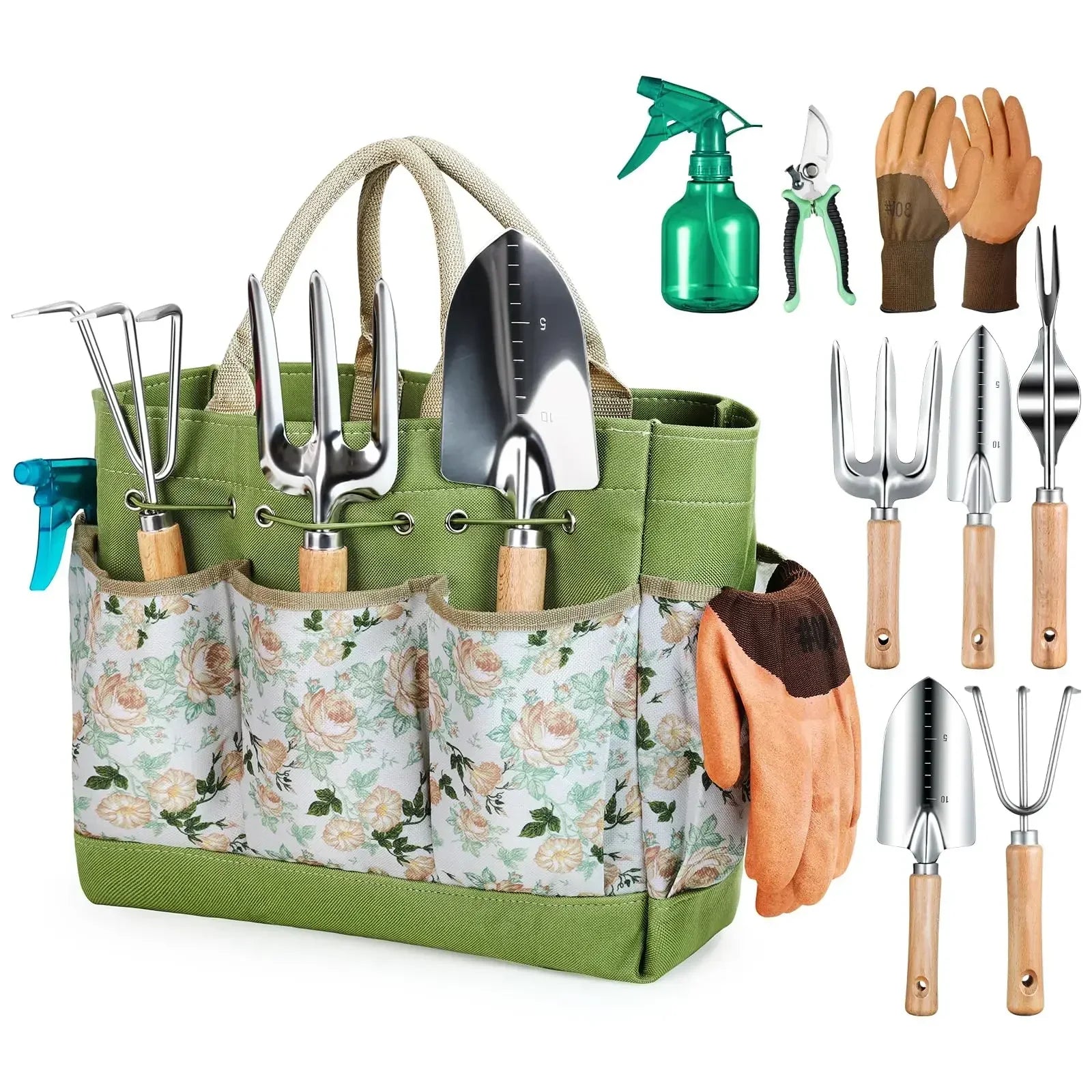 GrovePro Gardening Tools Set – Durable Stainless Steel with Ergonomic Handles for Efficient Garden Care 0