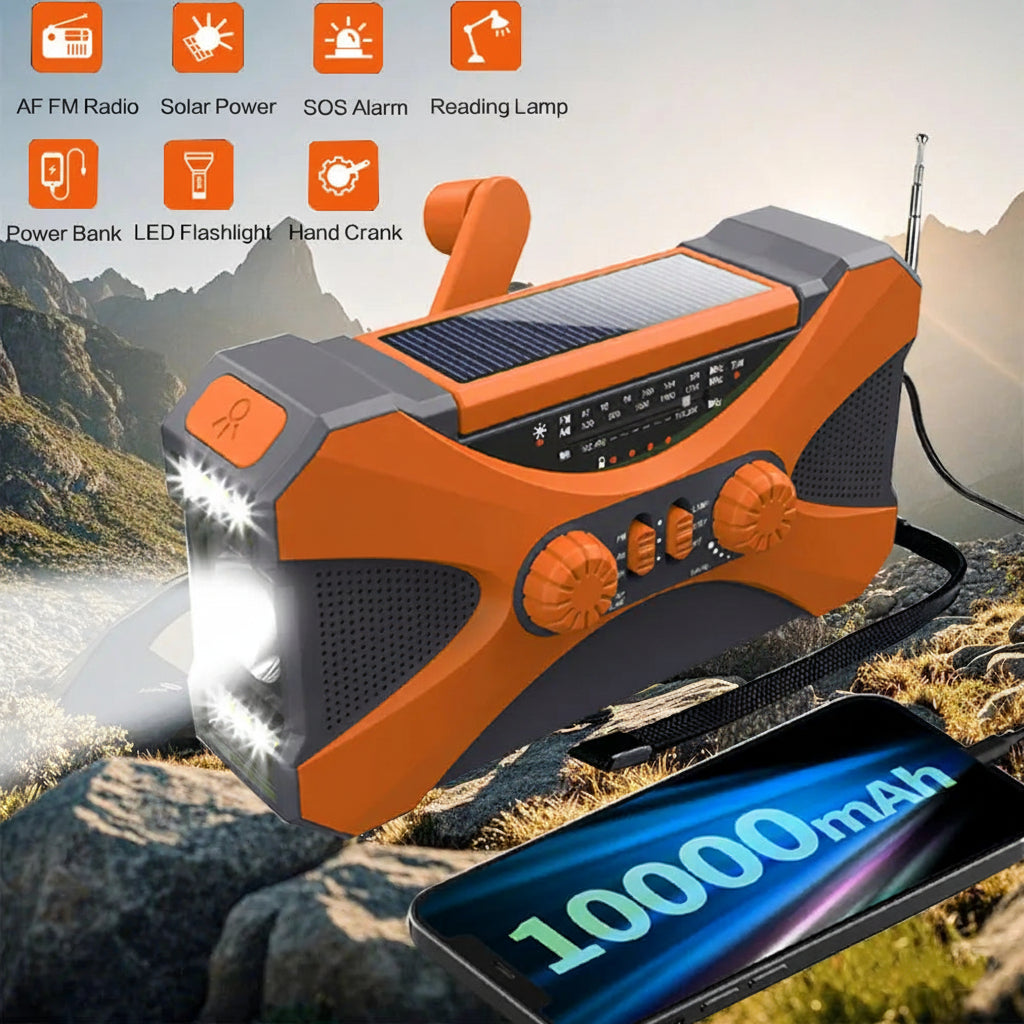 Havren Hand Crank Radio – Multi-Power Emergency Device with NOAA Alerts 1