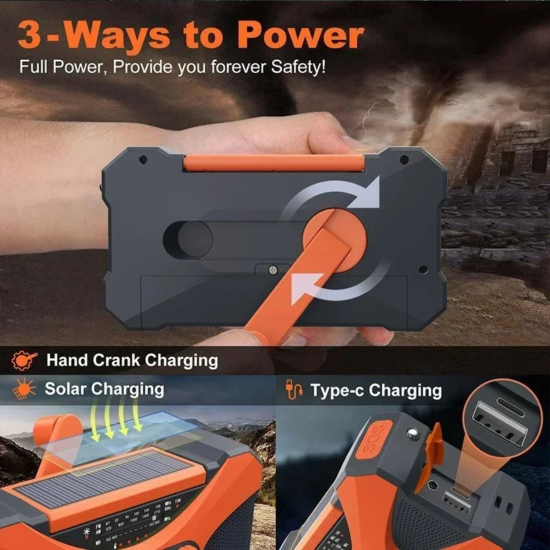 Havren Hand Crank Radio – Multi-Power Emergency Device with NOAA Alerts 4