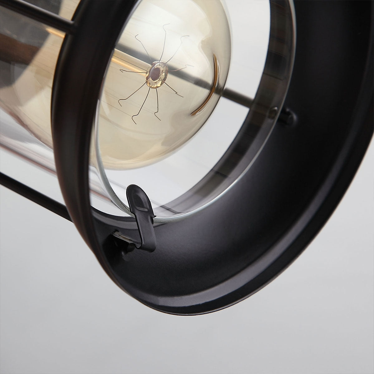 Indigo Industrial Wall Sconce – Clear Glass Shade for Rustic Indoor Lighting 5